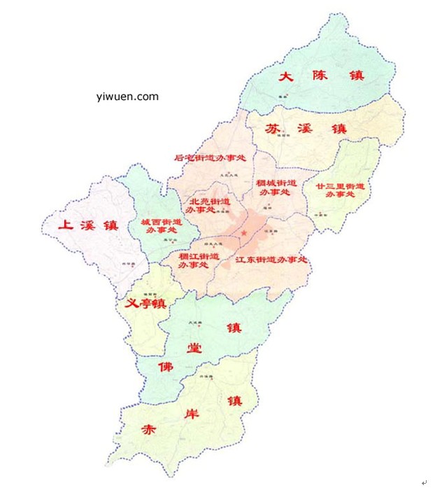 Yiwu map Yiwu map